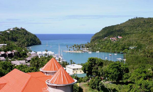 Marigot Bay auf Santa Lucia